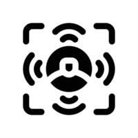 streaming glyph icon. Strong and solid icon for websites and mobile apps. vector
