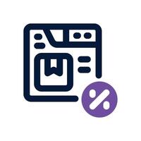marketplace duotone icon. Sleek and modern icon for websites and mobile apps. vector