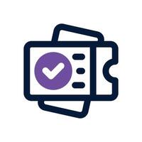 checklist duotone icon. Sleek and modern icon for websites and mobile apps. vector