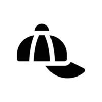 cap glyph icon. Strong and solid icon for websites and mobile apps. vector