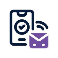 order dual tone icon. Sleek and modern icon for websites and mobile apps. vector