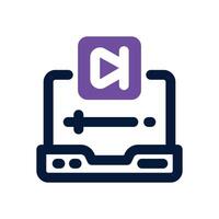 next dual tone icon. Sleek and modern icon for websites and mobile apps. vector