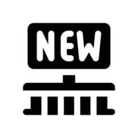 new glyph icon. Strong and solid icon for websites and mobile apps. vector