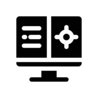 control center glyph icon. Strong and solid icon for websites, mobile interfaces, presentations, and visual branding. High quality and easy to edit. vector