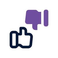 feedback dual tone icon. Sleek and modern icon for websites and mobile apps. vector