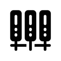 server structure glyph icon. Strong and solid icon for websites and mobile apps. vector