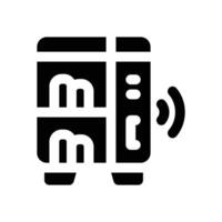 vending machine glyph icon. Strong and solid icon for websites and mobile apps. vector