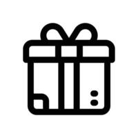 gift box line icon. Clean and minimalist icon for websites and mobile apps. vector