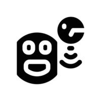 smart plug glyph icon. Strong and solid icon for websites and mobile apps. vector