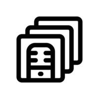 library line icon. Clean and minimalist icon for websites and mobile apps. vector