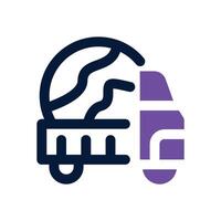 international shipping dual tone icon. Sleek and modern icon for websites and mobile apps. vector