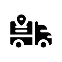 tracking glyph icon. Strong and solid icon for websites and mobile apps. vector