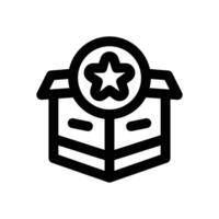 rating line icon. Clean and minimalist icon for websites and mobile apps. vector