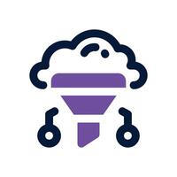 filter duotone icon. Sleek and modern icon for websites and mobile apps. vector