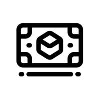 digital money line icon. Clean and minimalist icon for websites, mobile apps, presentations, and logos. Fully scalable and customizable for any project. vector