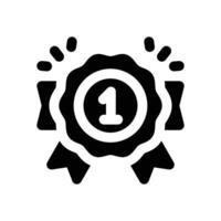 first price glyph icon. Strong and solid icon for websites and mobile apps. vector