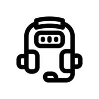 headphon line icon. Clean and minimalist icon for websites and mobile apps. vector