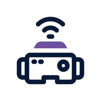 vr glas duotone icon. Sleek and modern icon for websites and mobile apps. vector
