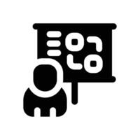 planning glyph icon. Strong and solid icon for websites and mobile apps. vector