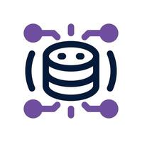 database duotone icon. Sleek and modern icon for websites and mobile apps. vector