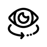 360 view line icon. Clean and minimalist icon for websites and mobile apps. vector