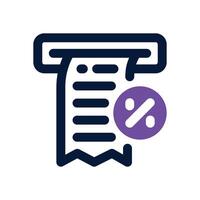 billing duotone icon. Sleek and modern icon for websites and mobile apps. vector