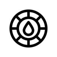 color wheel line icon. Clean and minimalist icon for websites and mobile apps. vector