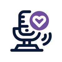 favourite dual tone icon. Sleek and modern icon for websites and mobile apps. vector