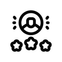 customer review line icon. Clean and minimalist icon for websites and mobile apps. vector