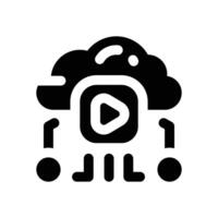 multimedia glyph icon. Strong and solid icon for websites and mobile apps. vector
