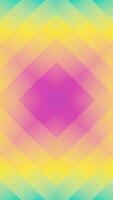 Color gradient background in bright vibrant color tones with a repeating square pattern. This colorful abstract shapes vertical background is full HD and a loop. video