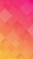 Warm pink and orange color gradient abstract background with a repeating textured geometric shapes pattern. Full HD and looping vertical animation. video