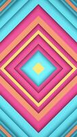 Colorful abstract background with a geometric pattern of gently moving extruded cutout shapes. Full HD and looping bright vibrant vertical animation. video
