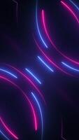 Gaming background with glowing red and blue neon light beams on dark carbon mesh. Stylish futuristic technology animation. Full HD and looping motion background animation. video