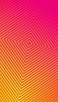 A repeating geometric square pattern on a warm pink and orange color gradient. This vibrant vertical abstract animation is full HD and looping. video