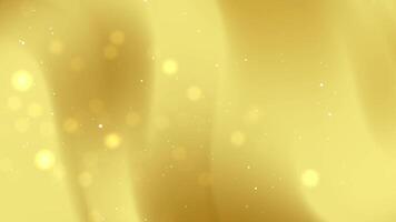 Sophisticated gold bokeh lights floating gently against a black gradient background, perfect for glamorous event visuals. video