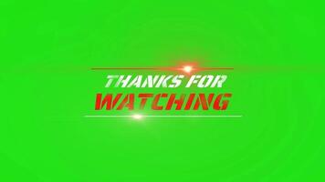 thanks for matching green background video