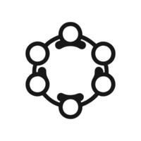 Teamwork Collaboration Circle Unity Connection Group vector