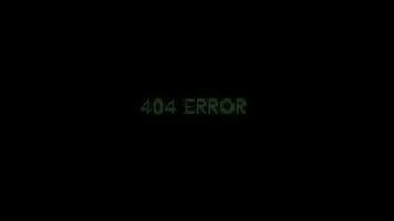 404 Error text glitch animation on black background video