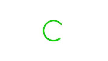 Greeb Loading Circle on white background animation video