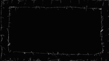 Scary White Border with Black Background video