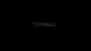 Terminal text glitch animation on black background video