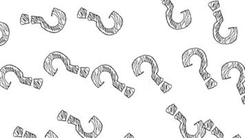 Many Question Marks Animation video