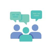 Team Communication and Collaboration Illustration of Diverse Group Chatting vector