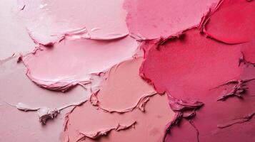 Beautiful Gradient of Soft Pink and Red Paint Texture photo
