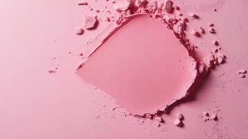 Broken Soft Pink Texture on Smooth Surface photo