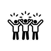 Teamwork Success Celebrating Achievement Together Unity Collaboration Graphic vector