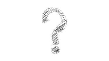 Sketchy Question Mark Animation video