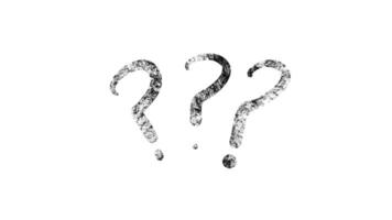 Grunge Question Marks Animation video