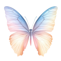 A beautiful multicolored butterfly displaying its delicate and patterned wings png